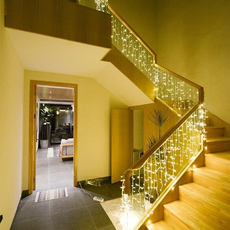 Đèn nháy led mành rủ, đèn led mành dài 6m rủ 60cm cao cấp