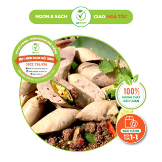 Giò Bò 7 Phút Vitot Thơm Ngon Đặc Trưng 1 Bó 10 Cái
