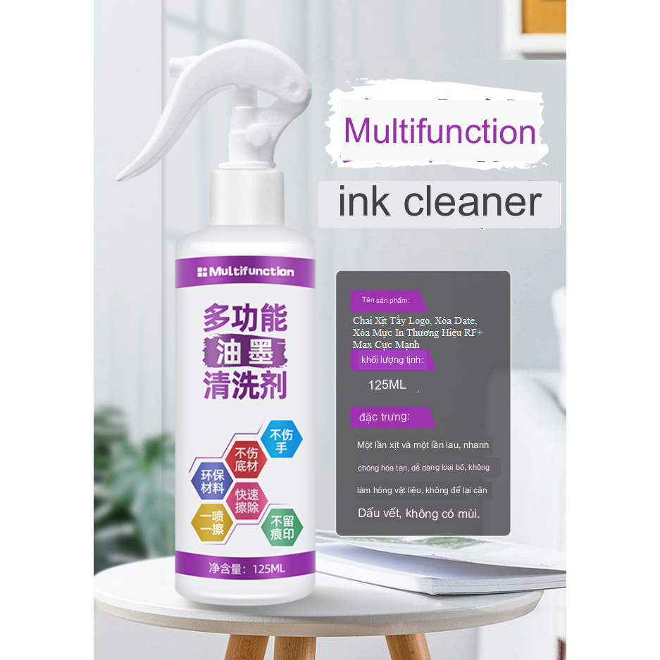 Dung Dịch Xịt Tẩy Logo, Xóa Date, Xóa Mực In 125ml - Biostore
