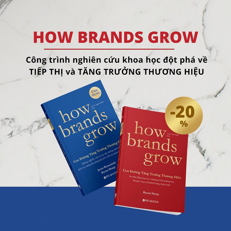 Sách Lẻ/Combo How Brands Grow - Con Đường Tăng Trưởng Thương Hiệu - ỨNG DỤNG & KHÁM PHÁ - Alphabooks - Bản Quyền