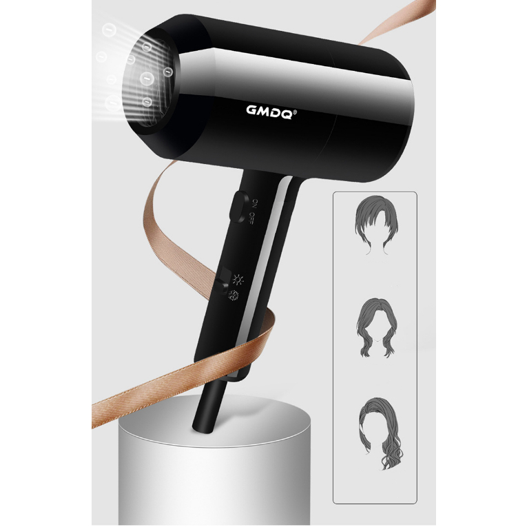 Máy Sấy Tóc Treo Tường  New Black Edition GMDQ Công Nghệ Đức ☘️AsiaMart88 ☘️