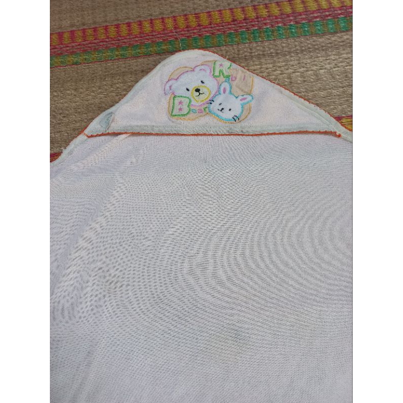 Khăn trùm/ khăn quấn sơ sinh cho bé trai/ bé gái 2hand, si tuyển vải mát, có mũ đội đầu