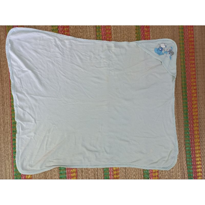 Khăn trùm/ khăn quấn sơ sinh cho bé trai/ bé gái 2hand, si tuyển vải mát, có mũ đội đầu