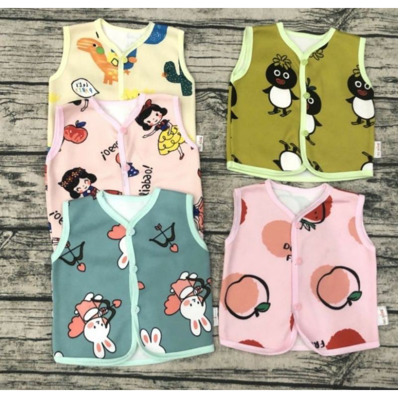 Áo Gile Nỉ Lông Cho Bé Trai và Bé Gái 5-14 kg