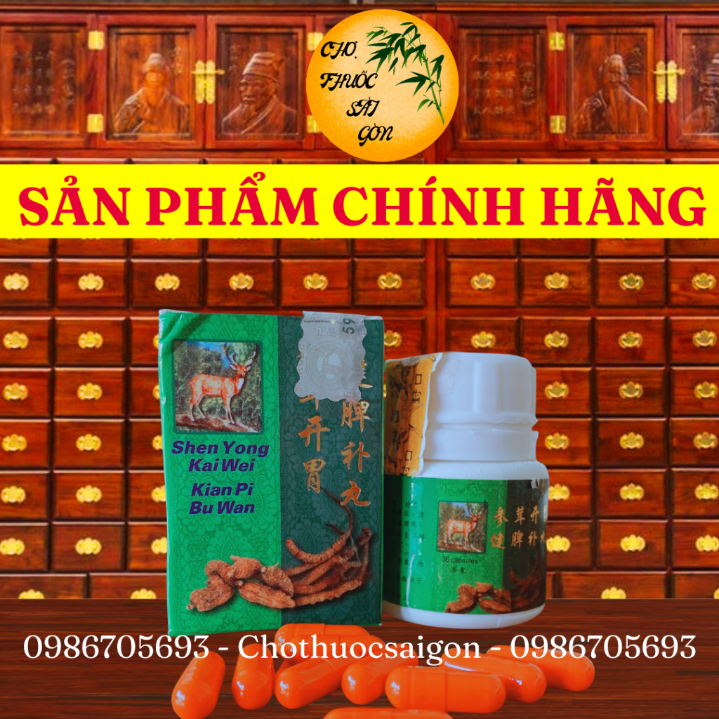 Shen yong kai wei kian pi bu wan _ sâm nhung khai vị kiện tỳ đại bổ hoàn Malaysia 36V