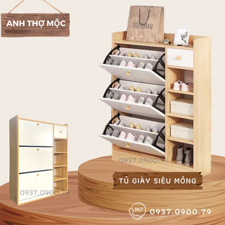 Tủ giày thông minh vân sồi nhỏ gọn TG8878