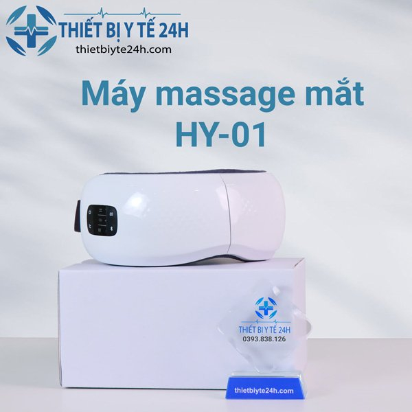 Máy Massage Mắt Máy Mát Xa Mắt Giảm Cuồng Thâm Mắt Giảm Đau Mắt Dùng Pin Cao Cấp HY-01