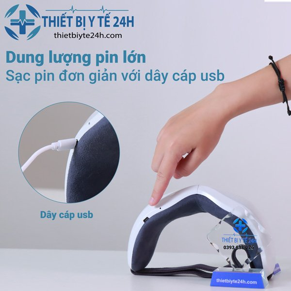 Máy Massage Mắt Máy Mát Xa Mắt Giảm Cuồng Thâm Mắt Giảm Đau Mắt Dùng Pin Cao Cấp HY-01