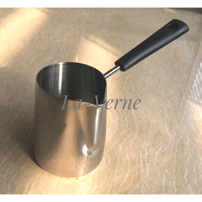 Ca đun sáp inox 304 có cán dài dùng làm nến handmade