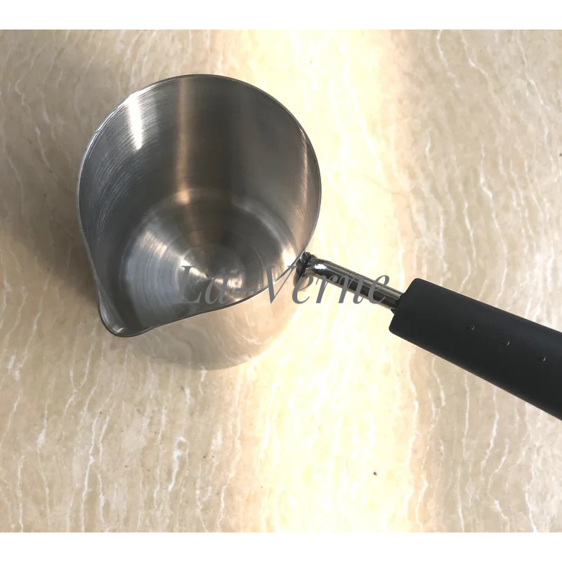 Ca đun sáp inox 304 có cán dài dùng làm nến handmade