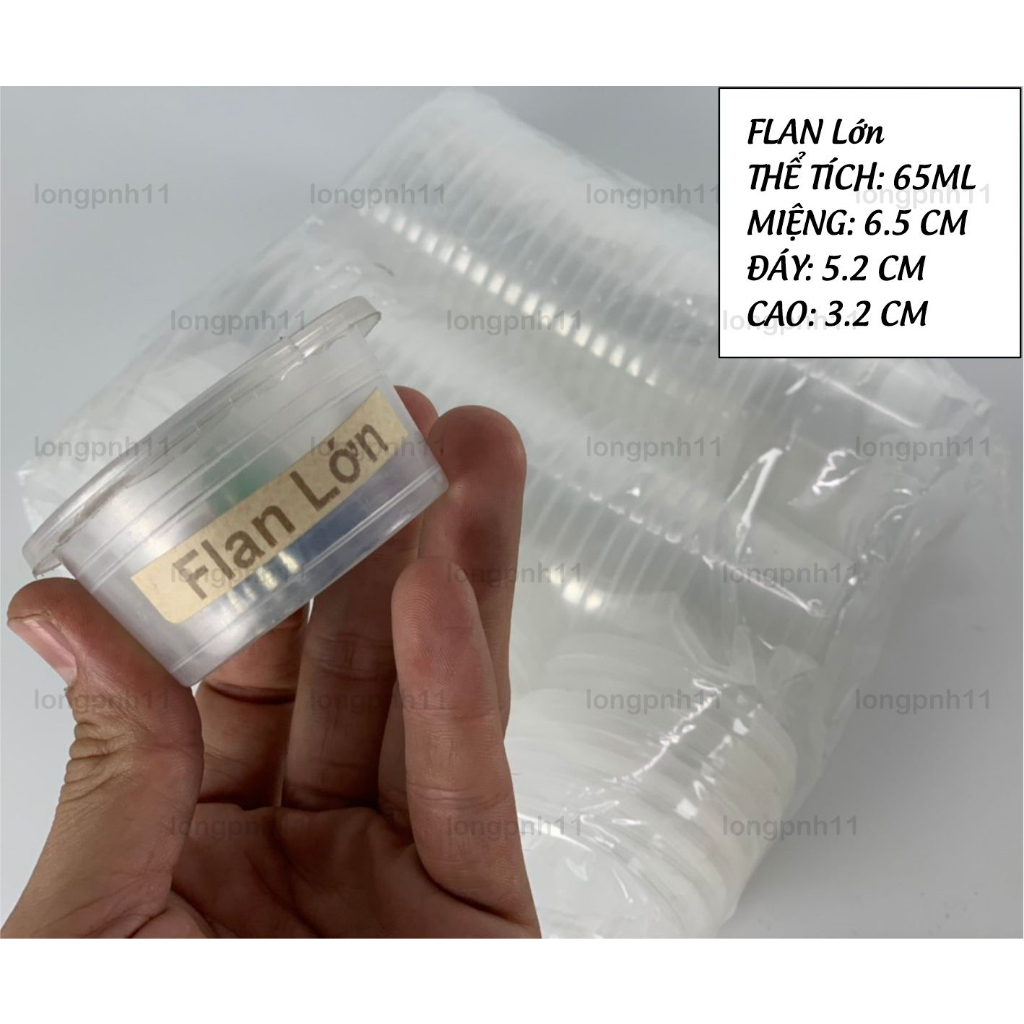 Set 50 Hũ bánh flan các loại đầy đủ size cao cấp ,bánh lăn caremen vĩnh trường số 0, 1, 2, 3, Tim, Bông.