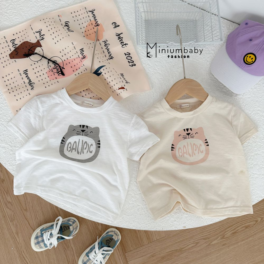 Bộ quần áo cộc tay chất liệu cotton cho bé gái miniumbabyfashion SB1459