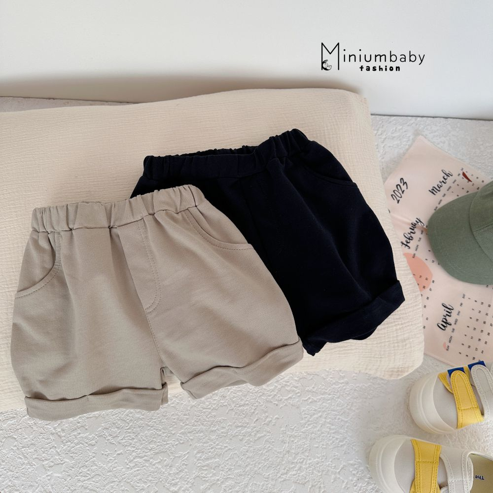 Bộ polo chất liệu cotton mát mịn cho bé đi học, chơi, miniumbabyfashion SB1478