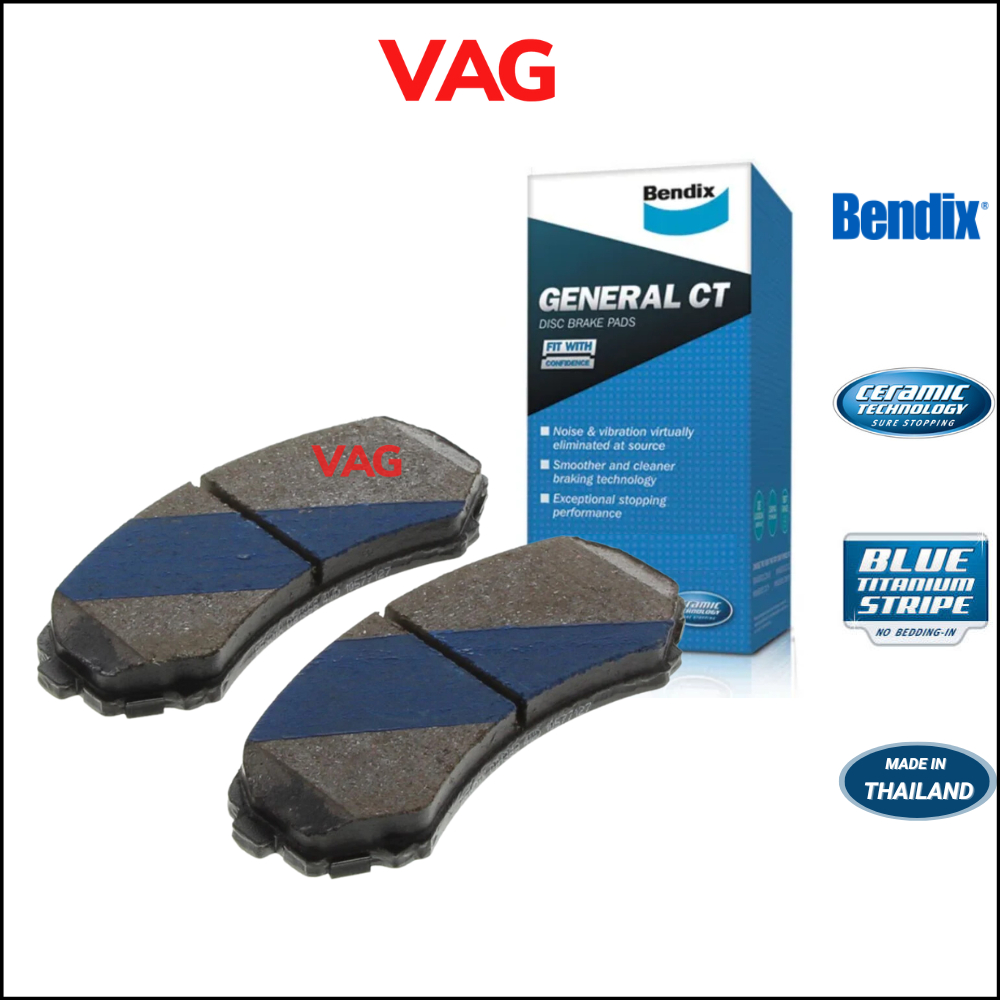 Má phanh trước Pajero V73 00-06, Pajero V93 07-15 Chính hãng Bendix DB1388, Xuất xứ Thái lan