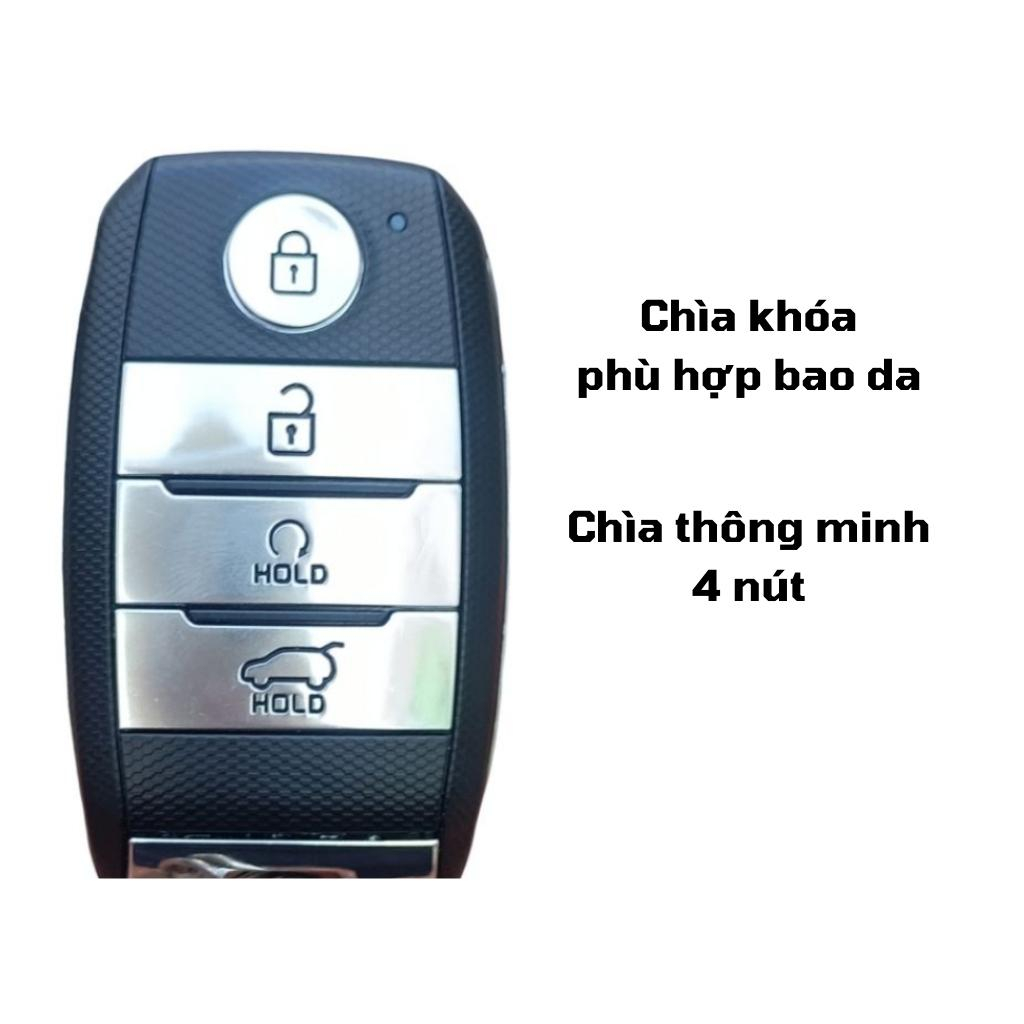 Ốp TPU dẻo xe các dòng xe KIA mẫu 4 nút TM: SELTOS, KIA SONET, SOLUTO,RONDO,...Bọc khóa xe ô tô  bảo vệ khóa,chống xước