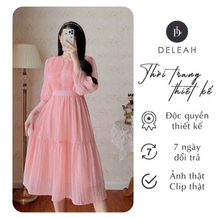 De leah - đầm xòe xếp li ngực - thời trang thiết kế