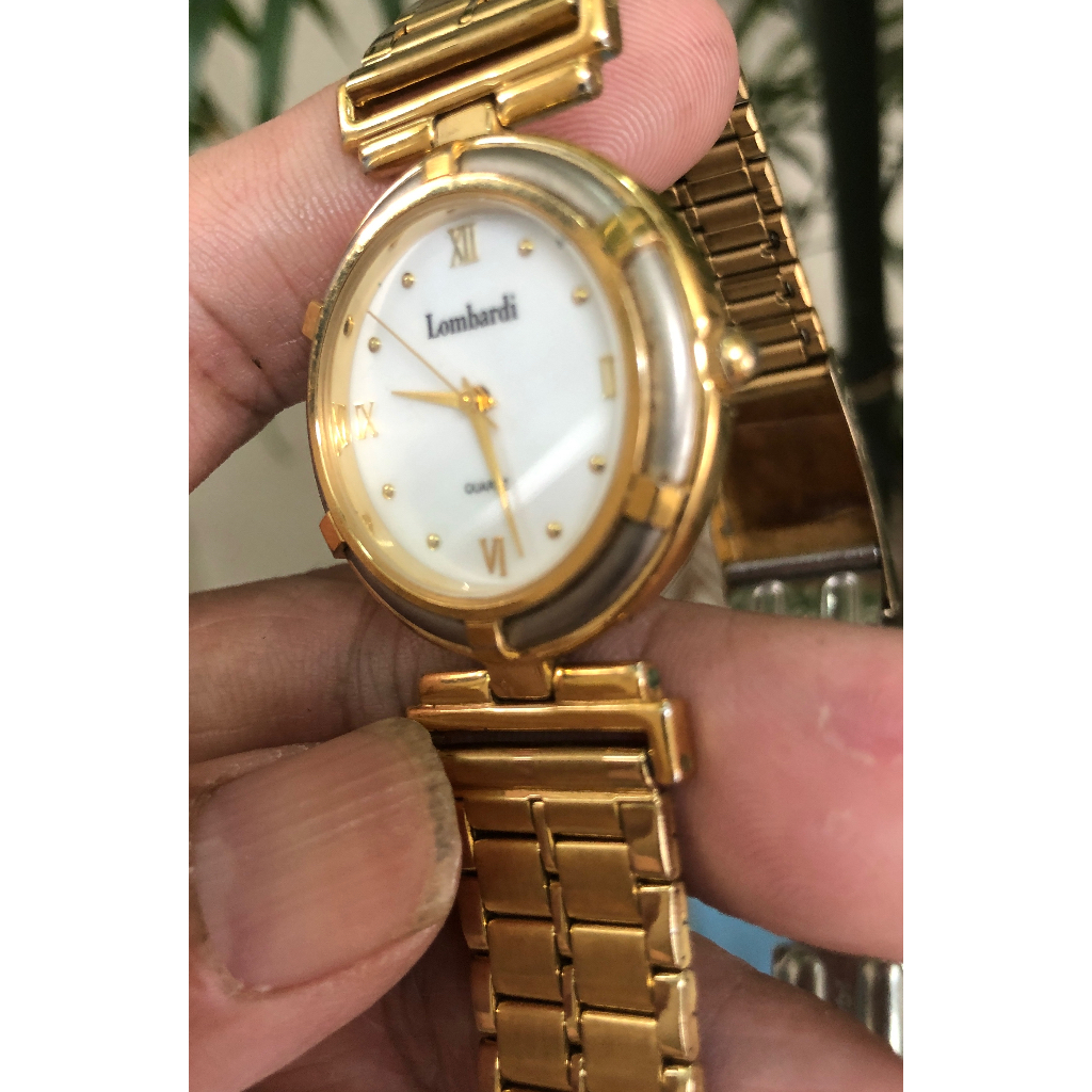 Đồng hồ nữ hiệu Lombardi si Nhật. Size 32mm mỏng