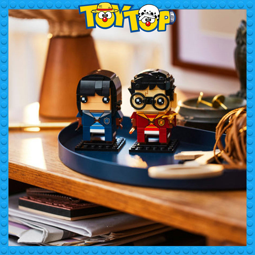 Đồ chơi lắp ráp Brickheadz phù thủy Harry Potter và Cho Chang cặp đôi xếp hình Lego 40616