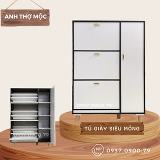 Tủ đựng giày dép vân gỗ sồi tiết kiệm diện tích TG887