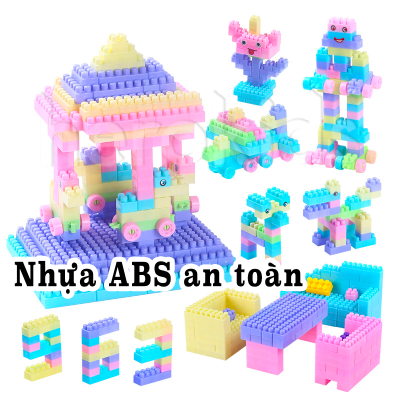 Bộ đồ chơi lắp ráp xếp hình lego 600 chi tiết cho bé thoả sức sáng tạo
