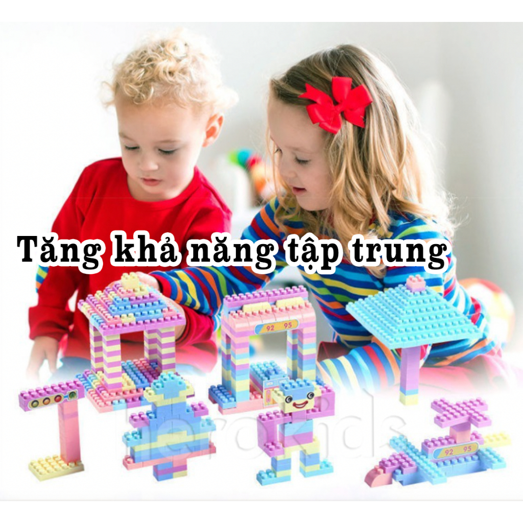 Bộ đồ chơi lắp ráp xếp hình lego 600 chi tiết cho bé thoả sức sáng tạo