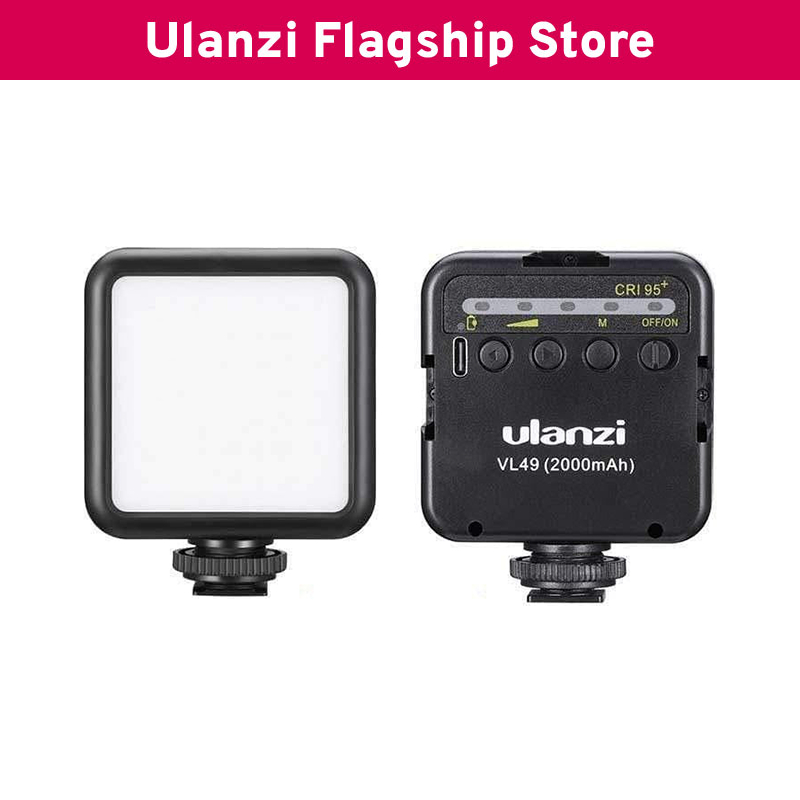 Ulanzi VL49 Đèn Led trợ sáng mini Studio phiên bản mới có tích hợp pin 2000Mah dùng cho điện thoại, máy ảnh