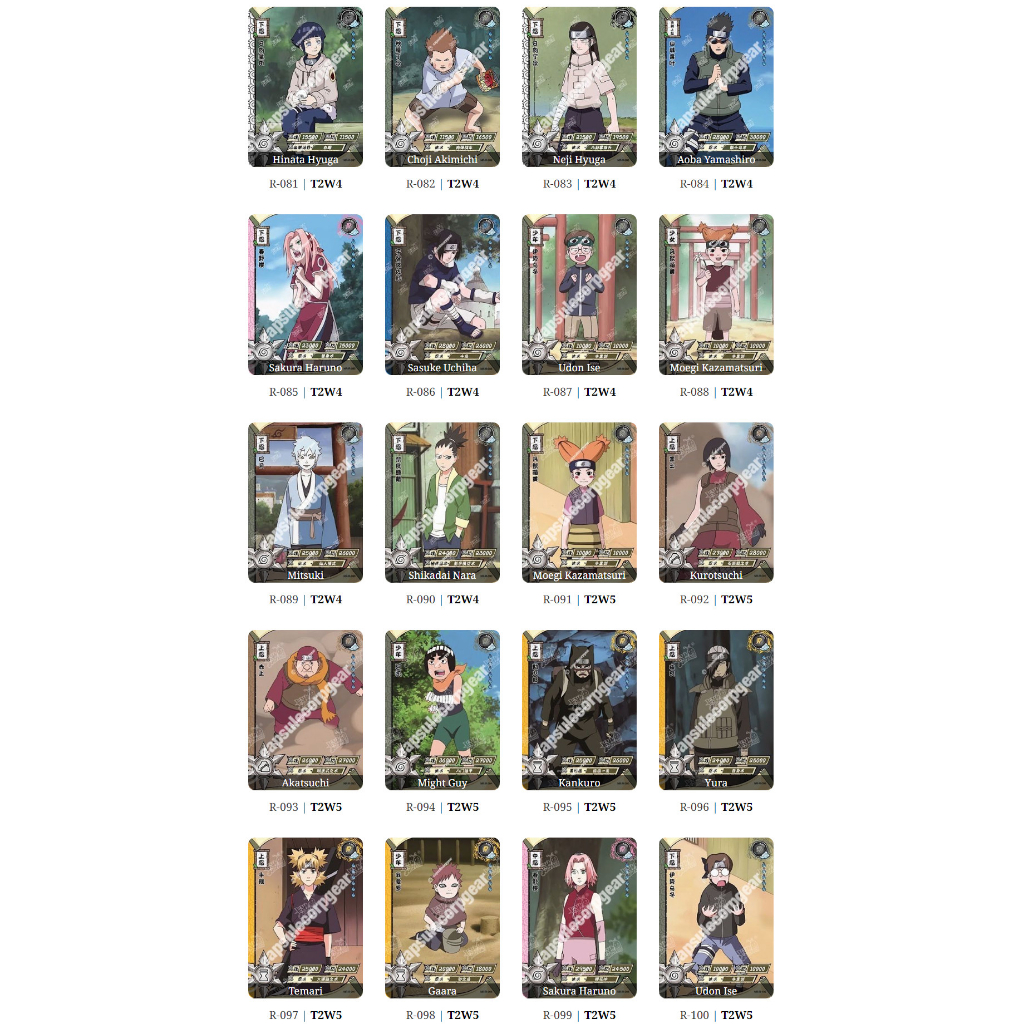 hẻ Naruto R (081 - 108) giá hạt dẻ