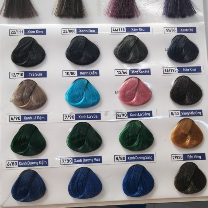 Nhuộm Tóc YOURWAY chưa có oxy Colostar (nhắn tin cho shop để chọn màu khác)