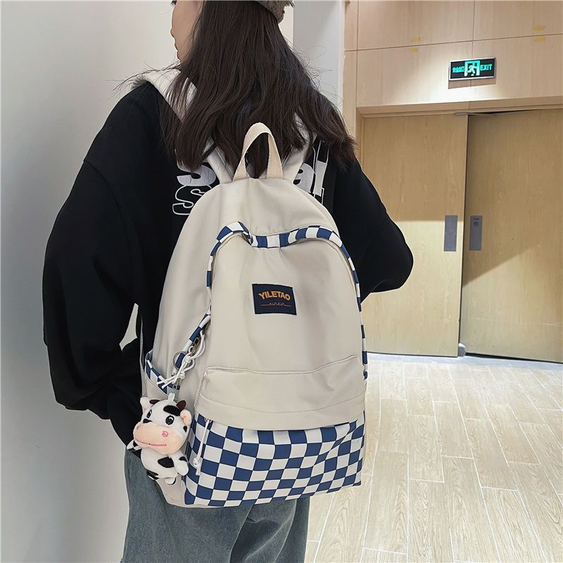 Balo Caro Đi Học, Du Lịch Cặp Sách Thời Trang Nam/ Nữ Chống Nước