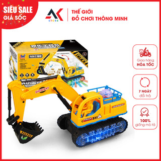   LOẠI ĐẸP  Đồ Chơi Xe Máy Xúc Điện Tử Có Đèn Có Nhạc Vui Nhộn Cho Bé 