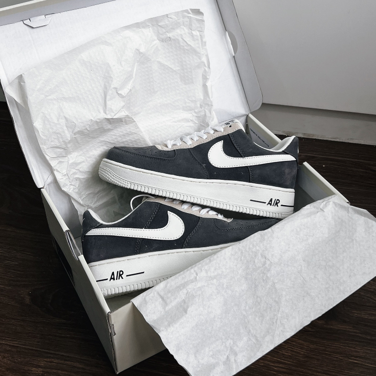 Giày thể thao sneaker AF1 xám da lộn