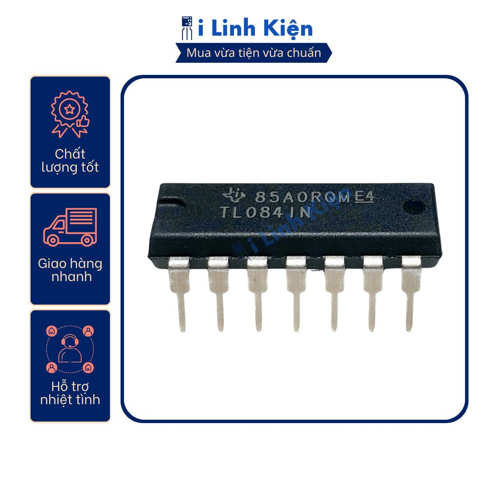 TL084 TL084CN DIP-14 chính hãng TI