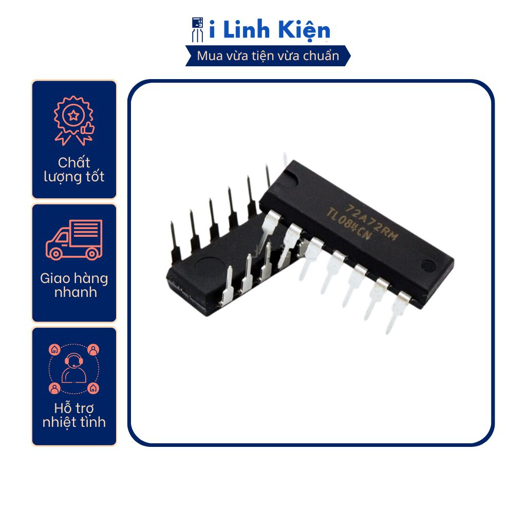 TL084 TL084CN DIP-14 chính hãng TI