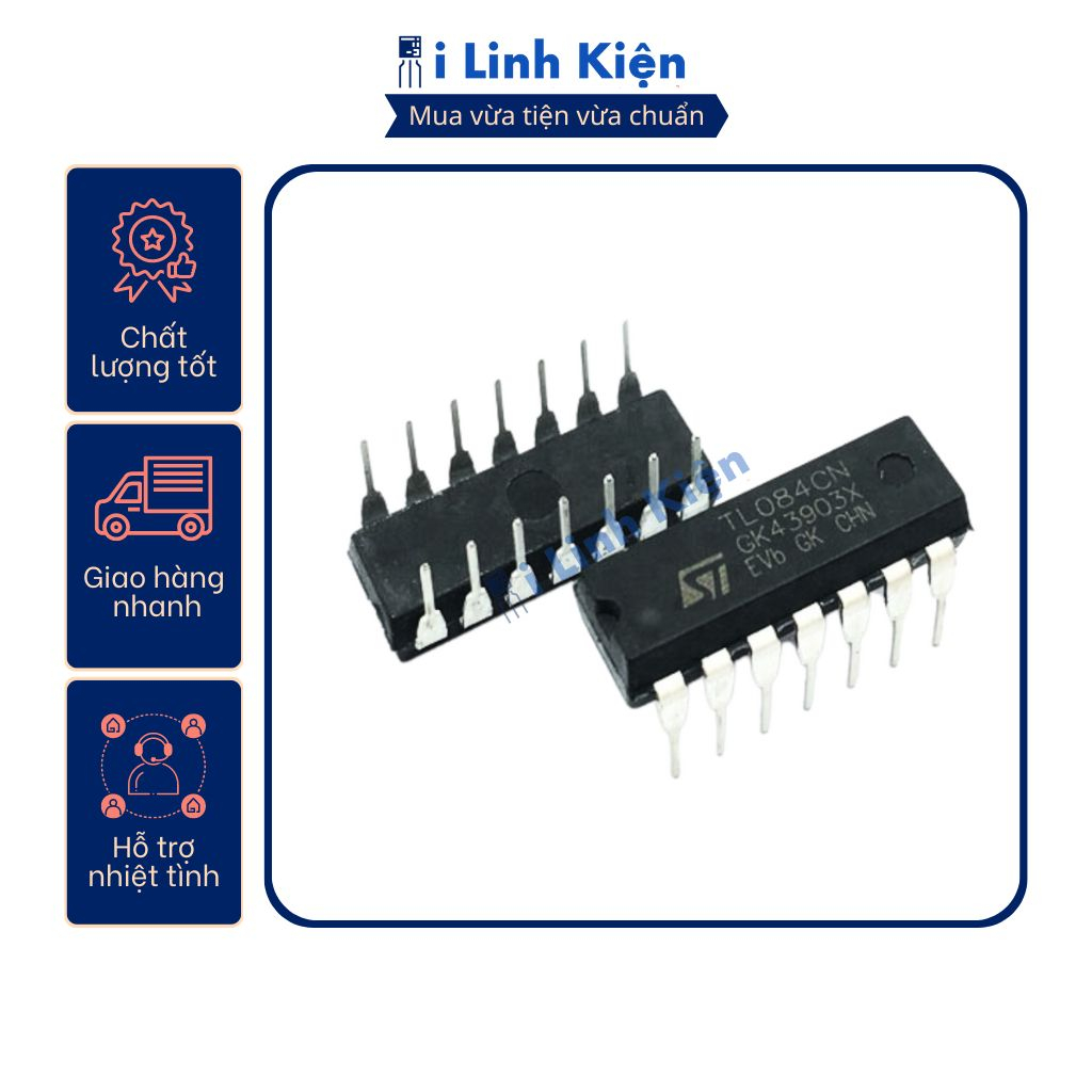 TL084 TL084CN DIP-14 chính hãng TI