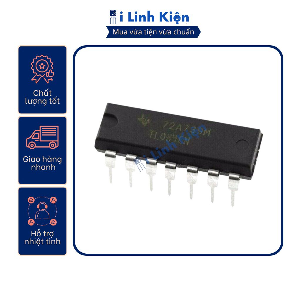 TL084 TL084CN DIP-14 chính hãng TI