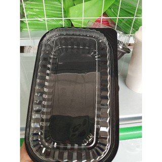 Si bao- 500 hộp ht17- 1 ngăn kèm nắp trong , hôp đế đen