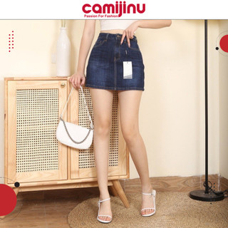 Quần Váy Jeans Nữ Xanh Đậm Camijinu
