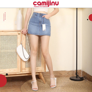 Quần váy jeans nữ màu xanh nhạt