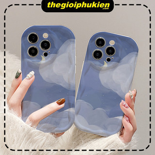 Ốp lưng iphone cạnh sóng nổi Mây và trăng 6s/6splus/7/7plus/8/8plus/x/11/12/13/14/max/promax sk2093