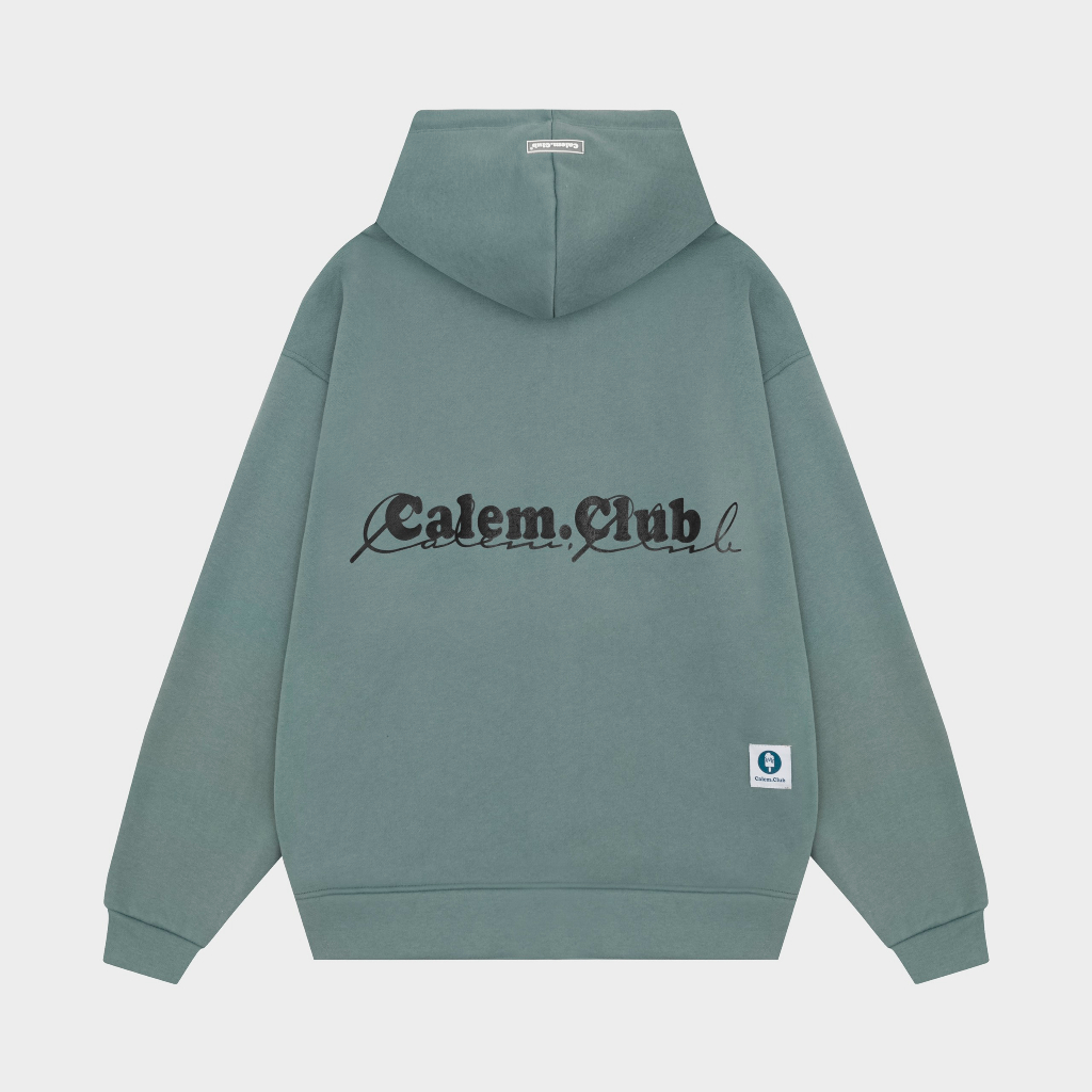 Áo Khoác Nỉ Mỏng Sale 199k- Áo Hoodie Zip chữ Calem.Club form rộng unisex rộng rãi