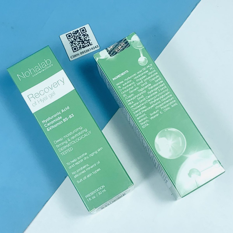 Tinh chất Nohalab Recovery of Hyal Gel phục hồi dưỡng ẩm chuyên sâu