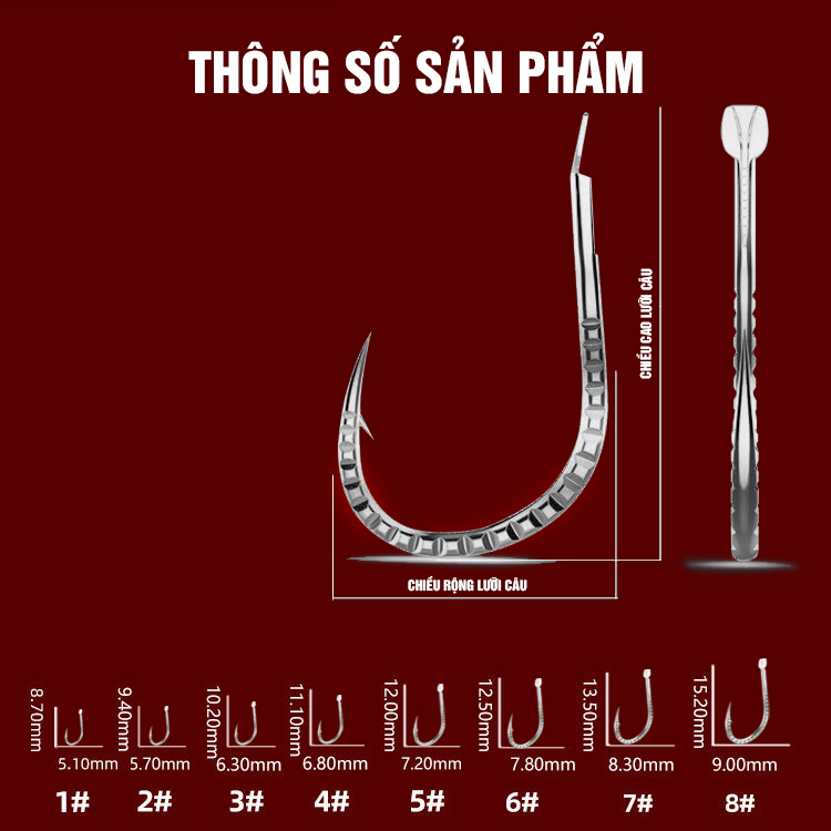 Lưỡi Câu Bamboo Vảy Rồng