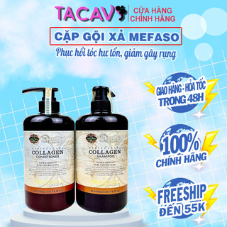  Cặp Gội Xả collagen Mefaso 850ml  Cao Cấp GIÁ RẺ Chăm Sóc Tóc Phục Hồi Hư Tổn Và Yếu-Hương nước hoa 