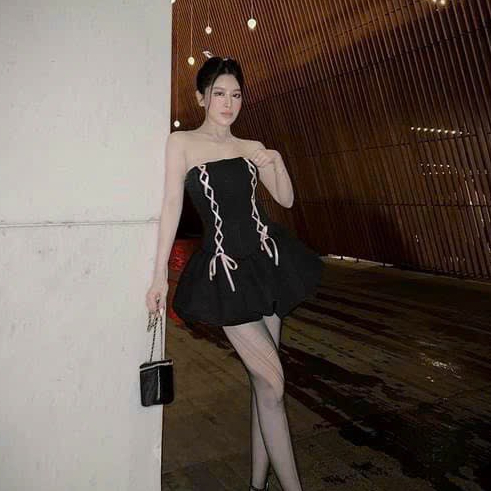 Đầm Cúp Ngực Dáng Bí Dây Đan Eo Siêu Hot CC39