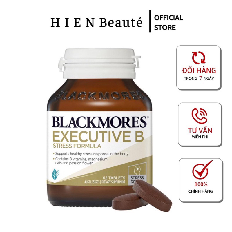 - Viên Uống Giảm Căng Thẳng Blackmores Executive B Stress Formula 62 Viên