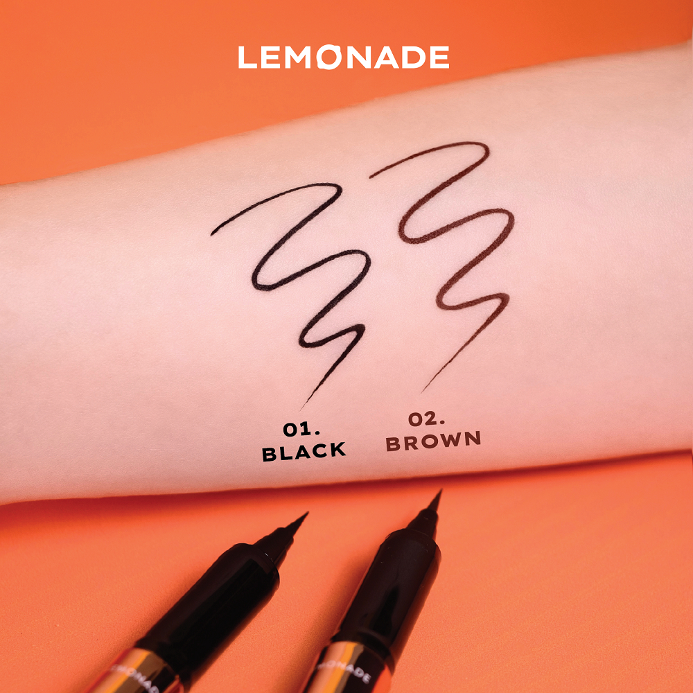 Combo Lemonade Bút kẻ mắt siêu mảnh Eyeliner Supertiger 1g & Chuốt mi Supernatural Mascara 7.5g