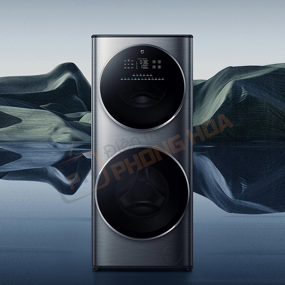 BẢN MÀU ĐEN-Máy Giặt Sấy 2 Tầng Xiaomi Mijia XM21 giặt 15Kg Sấy 7Kg
