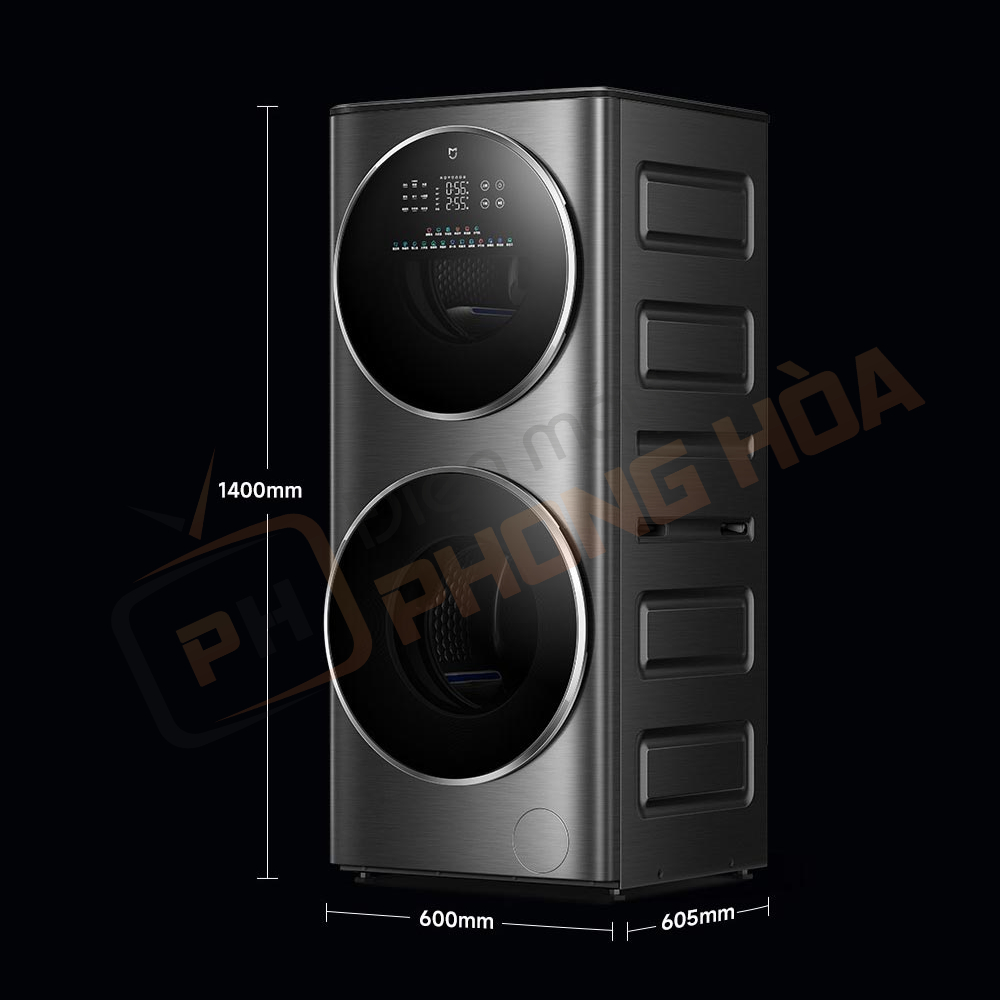 BẢN MÀU ĐEN-Máy Giặt Sấy 2 Tầng Xiaomi Mijia XM21 giặt 15Kg Sấy 7Kg