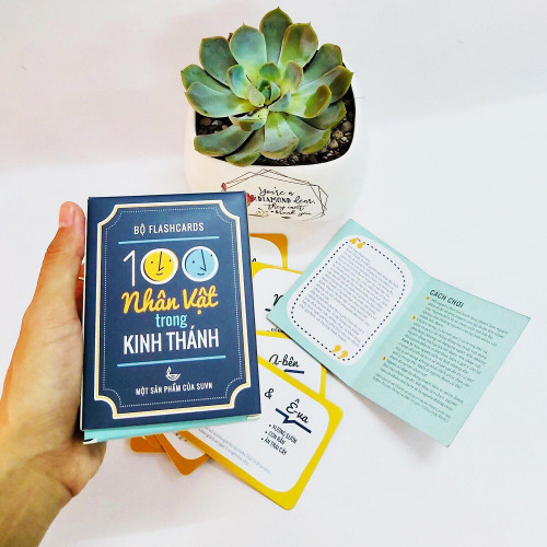 Bộ Thẻ Học Kinh Thánh Flashcard 100 Nhân Vật Kinh Thánh (Tiếng Việt Và Tiếng Anh)