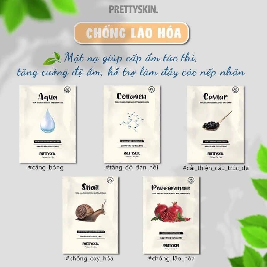 Mặt Nạ Tinh Chất PrettySkin Total Solution Essential 23g